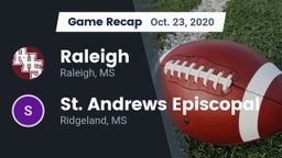 Recap: Raleigh  vs. St. Andrews Episcopal  2020
