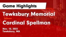 Tewksbury Memorial vs Cardinal Spellman  Game Highlights - Nov. 10, 2022