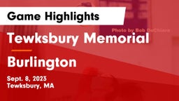 Tewksbury Memorial vs Burlington  Game Highlights - Sept. 8, 2023