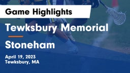 Tewksbury Memorial vs Stoneham  Game Highlights - April 19, 2023