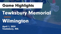 Tewksbury Memorial vs Wilmington  Game Highlights - April 1, 2024