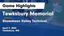 Tewksbury Memorial vs Shawsheen Valley Technical  Game Highlights - April 9, 2024