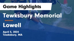 Tewksbury Memorial vs Lowell  Game Highlights - April 5, 2024