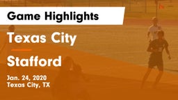 Texas City  vs Stafford  Game Highlights - Jan. 24, 2020