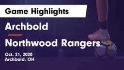 Archbold  vs Northwood Rangers Game Highlights - Oct. 21, 2020