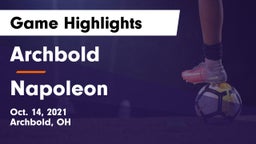Archbold  vs Napoleon Game Highlights - Oct. 14, 2021