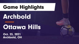 Archbold  vs Ottawa Hills  Game Highlights - Oct. 23, 2021