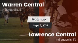 Matchup: Warren Central High  vs. Lawrence Central  2018
