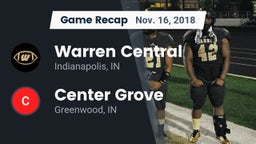Recap: Warren Central  vs. Center Grove  2018
