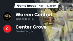 Recap: Warren Central  vs. Center Grove  2019