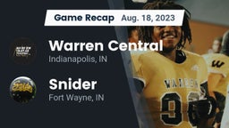 Recap: Warren Central  vs. Snider  2023