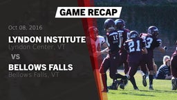 Recap: Lyndon Institute  vs. Bellows Falls  2016