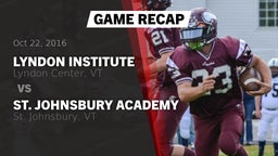 Recap: Lyndon Institute  vs. St. Johnsbury Academy  2016