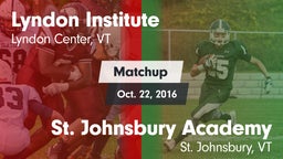 Matchup: Lyndon Institute vs. St. Johnsbury Academy  2016