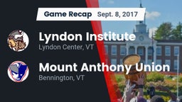 Recap: Lyndon Institute vs. Mount Anthony Union  2017