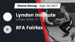 Recap: Lyndon Institute vs. BFA Fairfax 2017