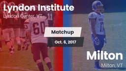Matchup: Lyndon Institute vs. Milton  2017