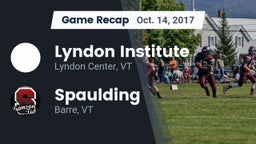 Recap: Lyndon Institute vs. Spaulding  2017