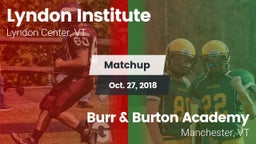 Matchup: Lyndon Institute vs. Burr & Burton Academy  2018