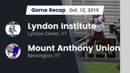 Recap: Lyndon Institute vs. Mount Anthony Union  2019