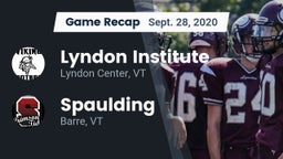 Recap: Lyndon Institute vs. Spaulding  2020
