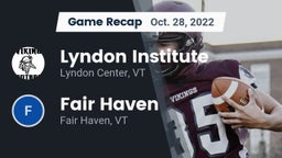 Recap: Lyndon Institute vs. Fair Haven  2022