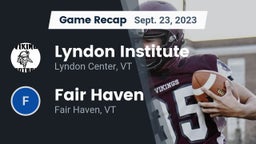 Recap: Lyndon Institute vs. Fair Haven  2023