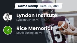 Recap: Lyndon Institute vs. Rice Memorial  2023