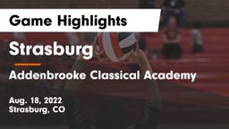 Strasburg  vs Addenbrooke Classical Academy Game Highlights - Aug. 18, 2022