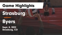 Strasburg  vs Byers  Game Highlights - Sept. 8, 2022