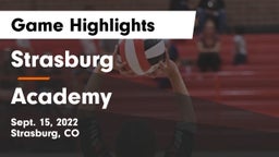 Strasburg  vs Academy Game Highlights - Sept. 15, 2022