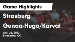Strasburg  vs Genoa-Hugo/Karval  Game Highlights - Oct. 25, 2022