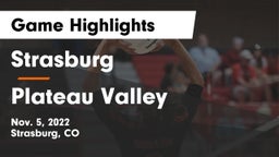 Strasburg  vs Plateau Valley  Game Highlights - Nov. 5, 2022