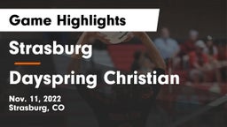 Strasburg  vs Dayspring Christian Game Highlights - Nov. 11, 2022