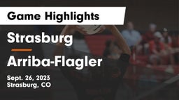 Strasburg  vs Arriba-Flagler Game Highlights - Sept. 26, 2023