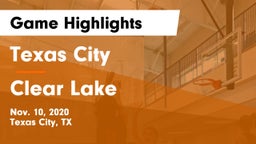 Texas City  vs Clear Lake  Game Highlights - Nov. 10, 2020