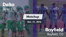 Matchup: Delta  vs. Bayfield  2016