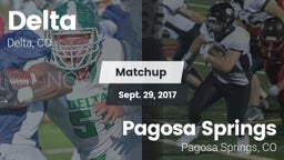 Matchup: Delta  vs. Pagosa Springs  2017