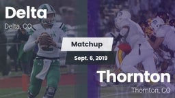 Matchup: Delta  vs. Thornton  2019