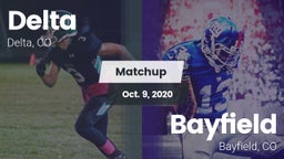 Matchup: Delta  vs. Bayfield  2020