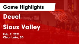 Deuel  vs Sioux Valley  Game Highlights - Feb. 9, 2021