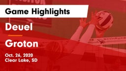 Deuel  vs Groton  Game Highlights - Oct. 26, 2020