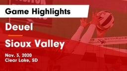 Deuel  vs Sioux Valley  Game Highlights - Nov. 3, 2020
