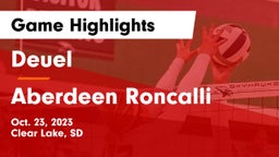 Deuel  vs Aberdeen Roncalli Game Highlights - Oct. 23, 2023