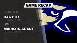 Recap: Oak Hill  vs. Madison-Grant  2016