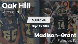 Matchup: Oak Hill  vs. Madison-Grant  2020