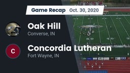 Recap: Oak Hill  vs. Concordia Lutheran  2020