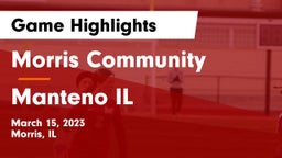 Morris Community  vs Manteno IL Game Highlights - March 15, 2023
