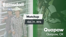 Matchup: Barnsdall High vs. Quapaw  2016