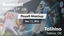 Matchup: Barnsdall High vs. Talihina  2016